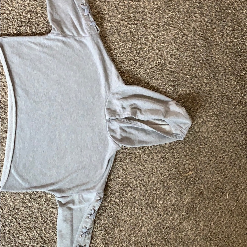 Grey cropped sweater